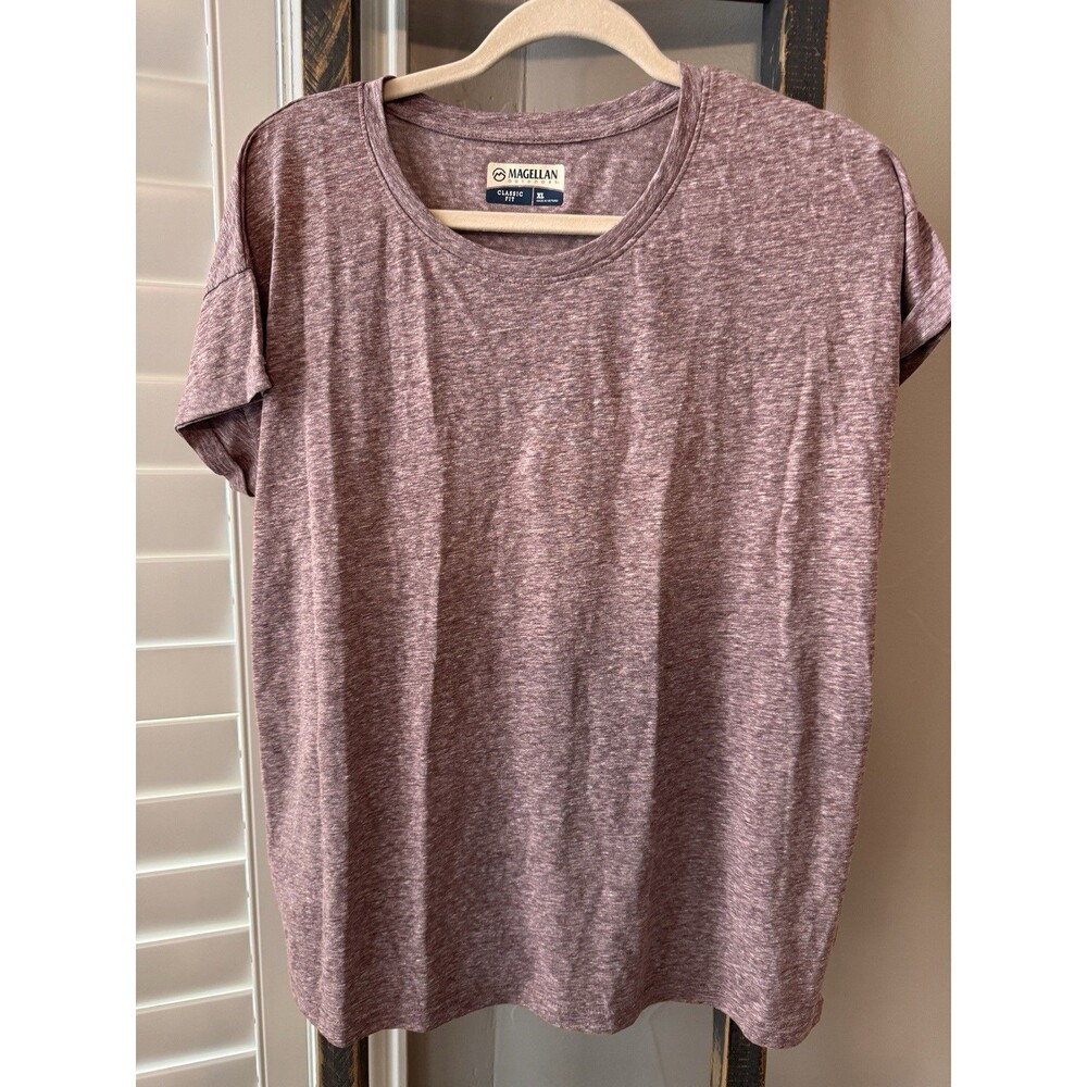 NEW Magellan Outdoors  Size XL Womens Classic Fit Pullover Pink Shirt
